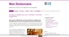 Desktop Screenshot of mondictionnaire.com